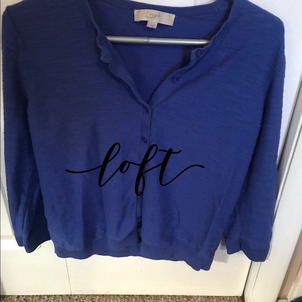 Loft button up cardigan, pre-loved condition